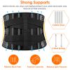 Back Support Brace Breathable Mesh Lumbar Support Belt Adjustable Lower Back Brace with Stays and Springs for Pain Relief for Men Women